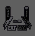 Ext Ferro Fork Tube Decal