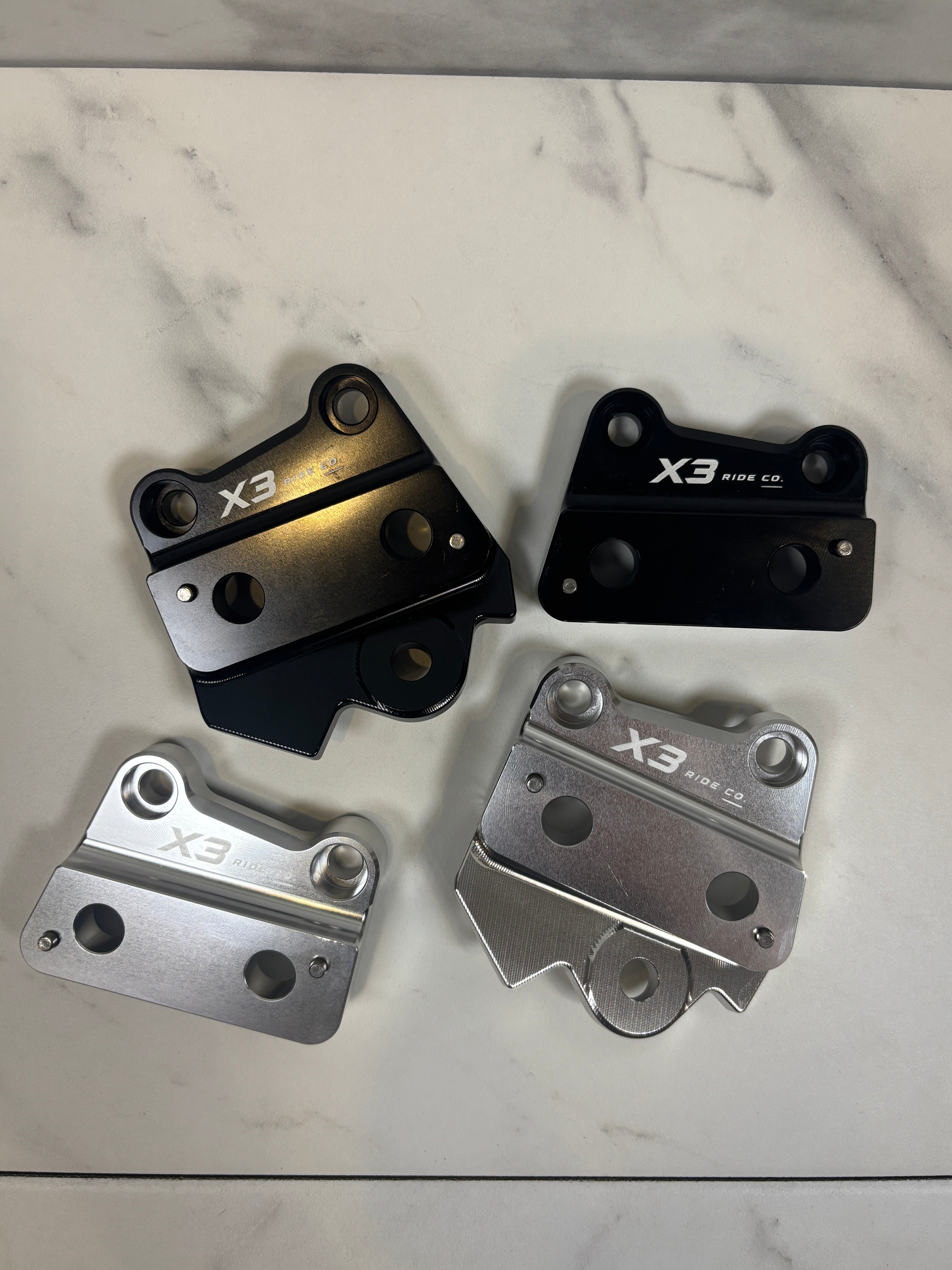 Talaria XXX Metal Foot Peg Brackets | CNC Upgrade Mounts (Black & Chrome)