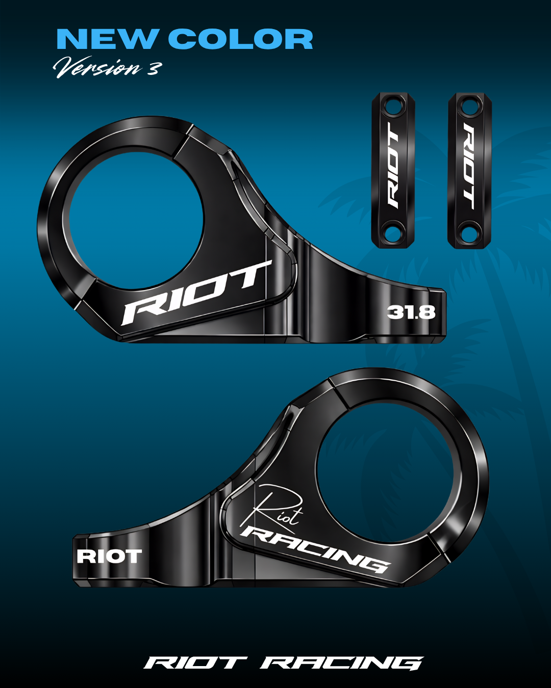 Riot MKIII Direct Mount Stem — 31.8mm | Fits Almost All E-Motos