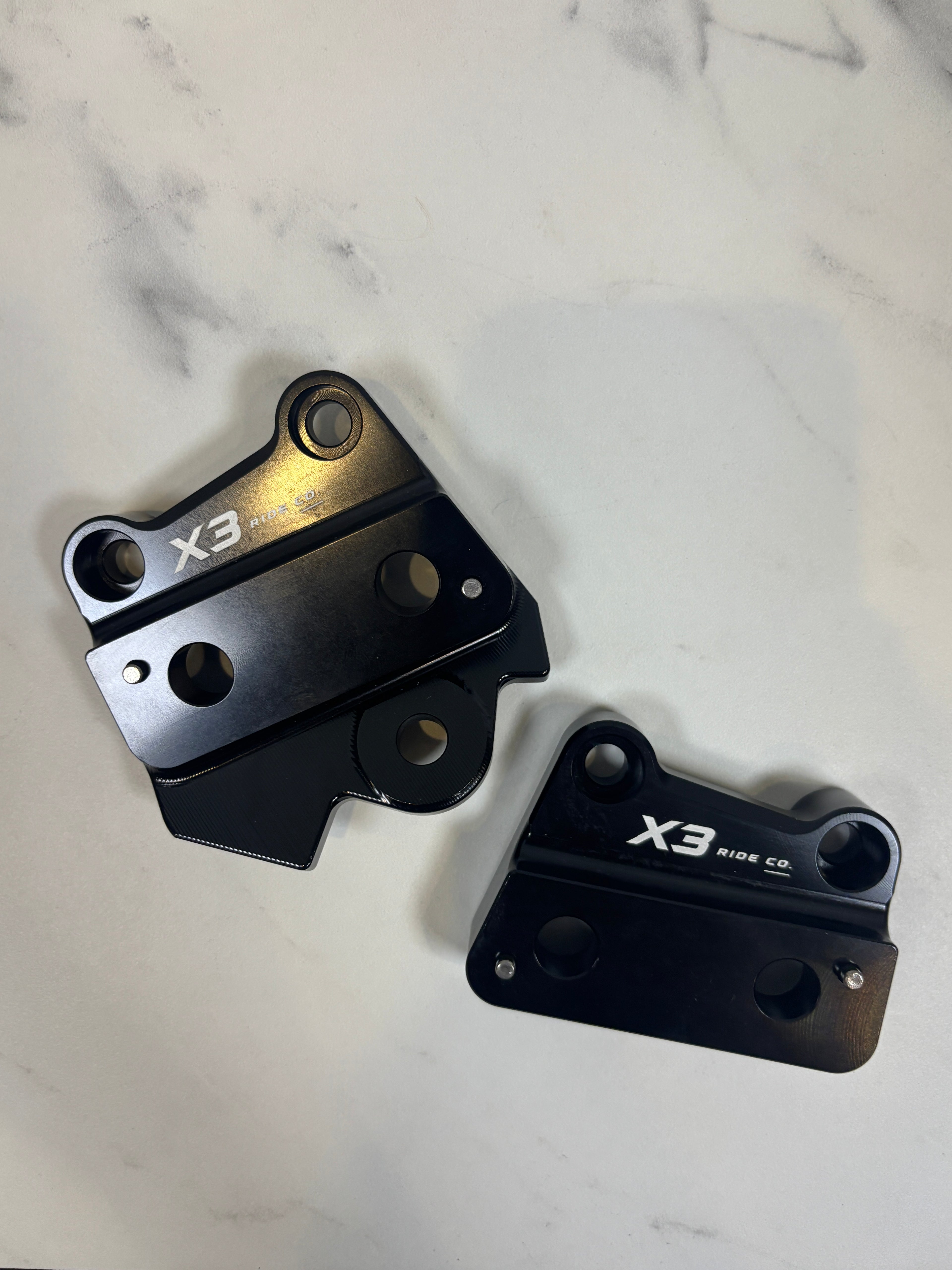 Talaria XXX Metal Foot Peg Brackets | CNC Upgrade Mounts (Black & Chrome)