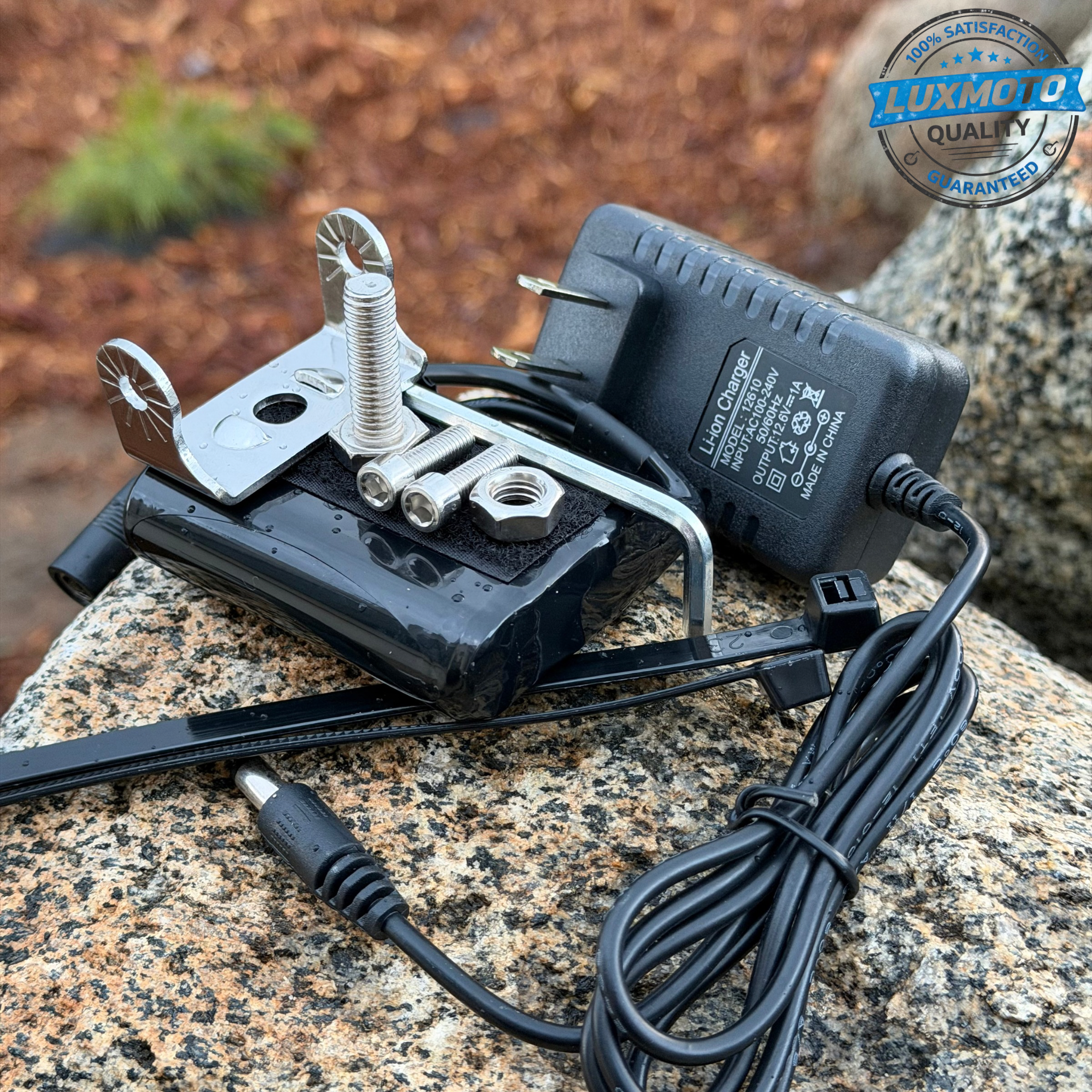 Baja Light & Horn RECHARGEABLE [COMES WITH BATTERY & CHARGER] (Fits any bike)