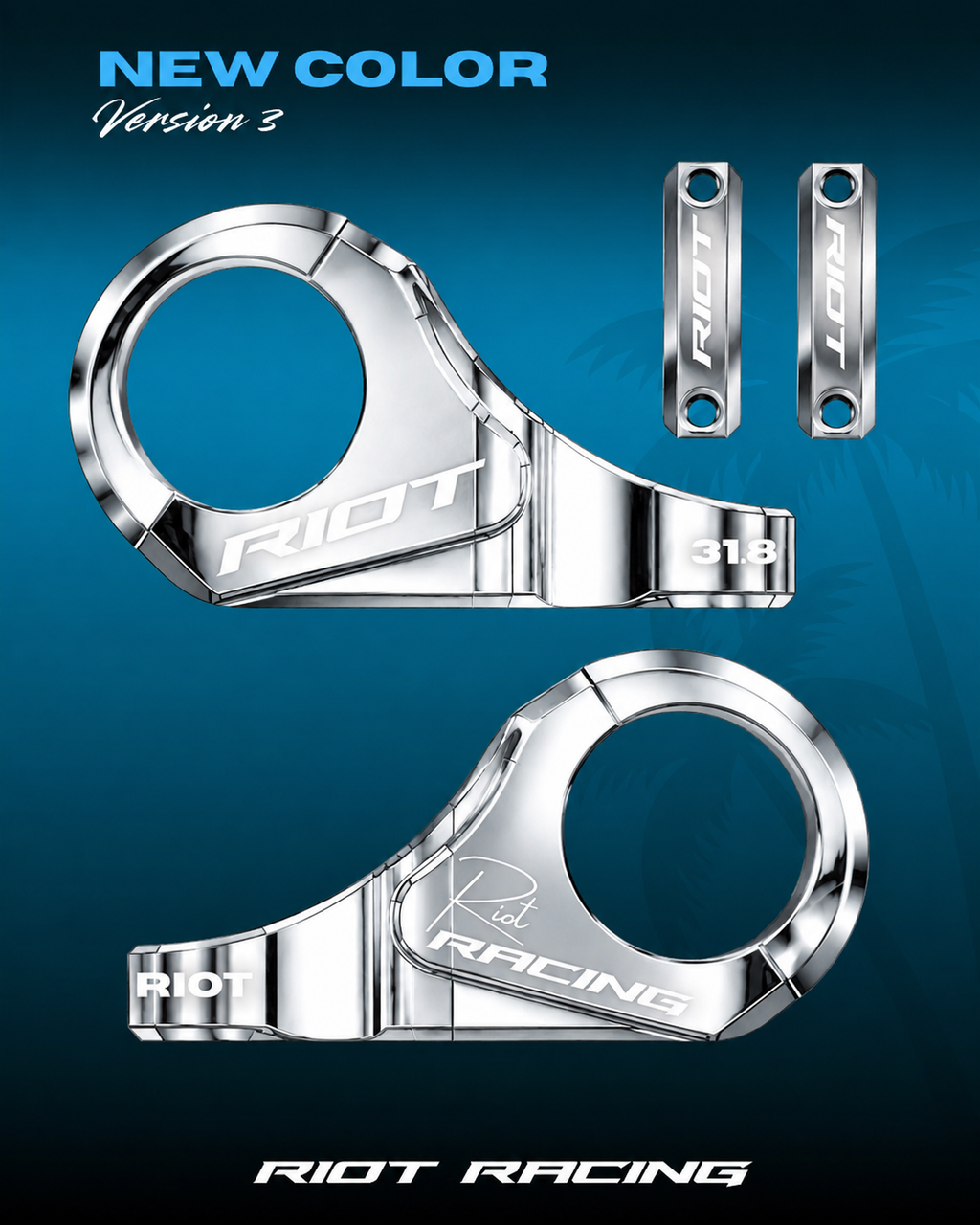Riot MKIII Direct Mount Stem — 31.8mm | Fits Almost All E-Motos