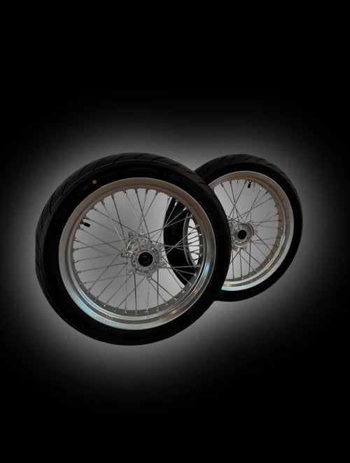 Chrome Surron Ultra Bee Supermoto Wheelset