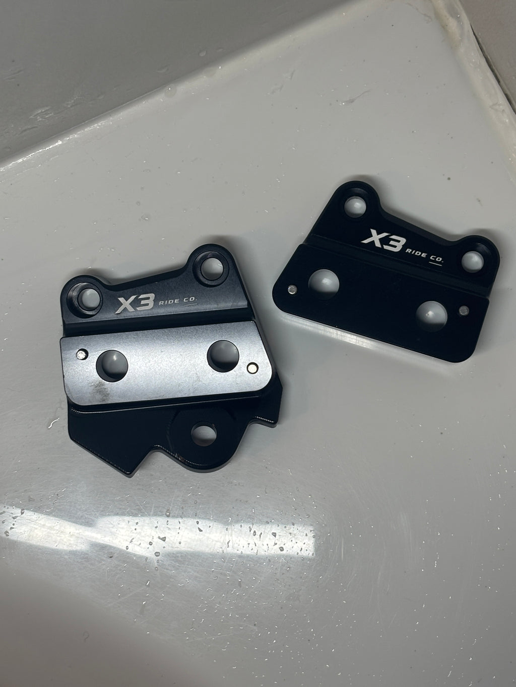 Talaria XXX Metal Foot Peg Brackets | CNC Upgrade Mounts (Black & Chrome)