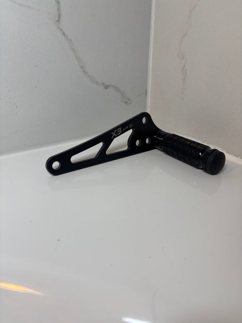 Black Talaria XXX Foot Lock Bracket Kit | With Black CNC Metal Foot Lock for XXX & XXX Pro