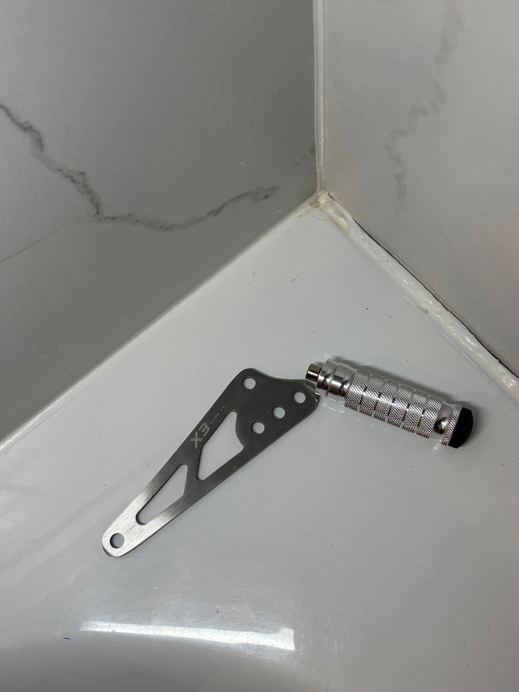 Chrome Talaria XXX Foot Lock Bracket Kit | With Chrome CNC Metal Foot Lock for XXX & XXX Pro