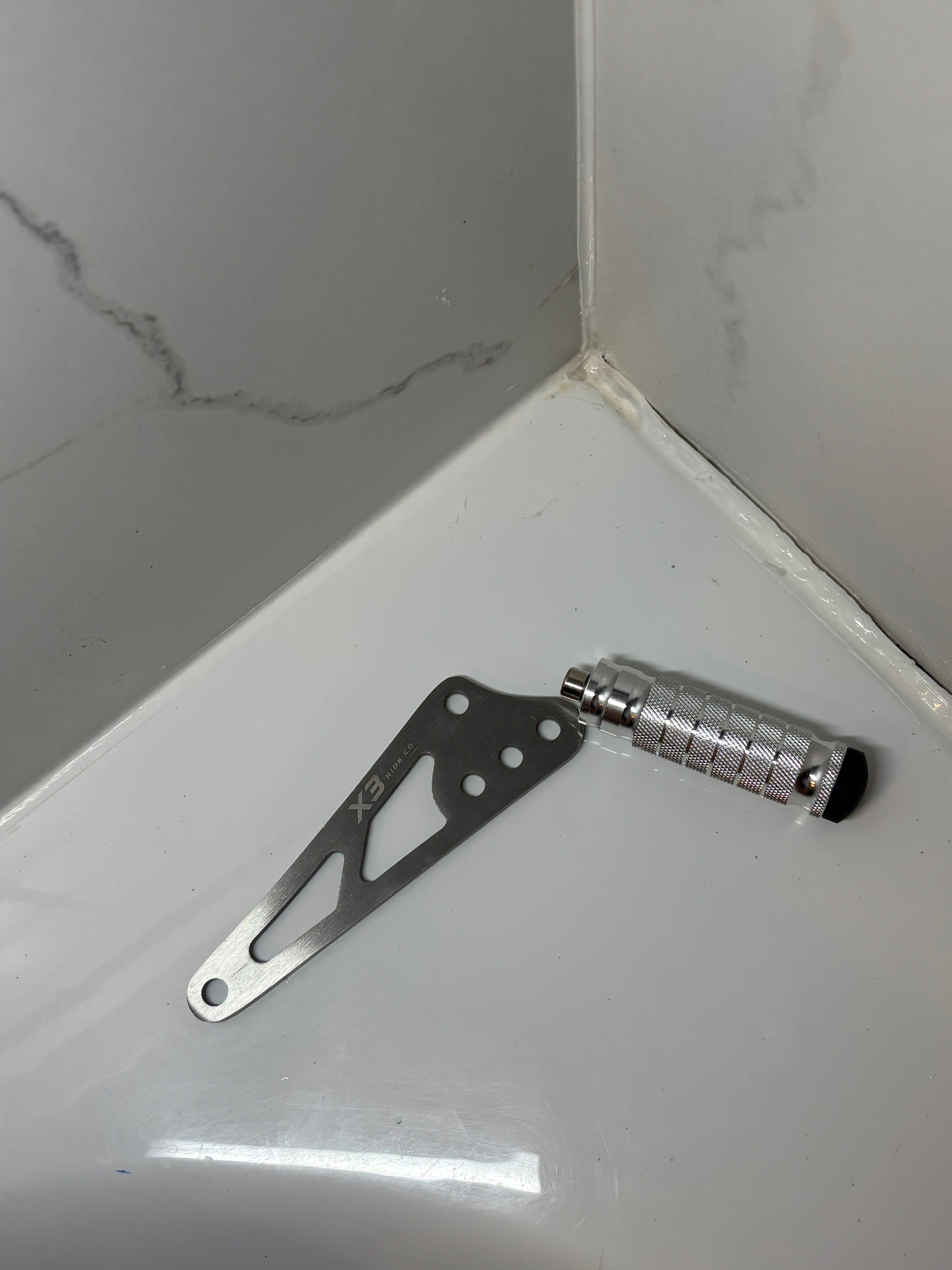 Chrome Talaria XXX Foot Lock Bracket Kit | With Chrome CNC Metal Foot Lock for XXX & XXX Pro