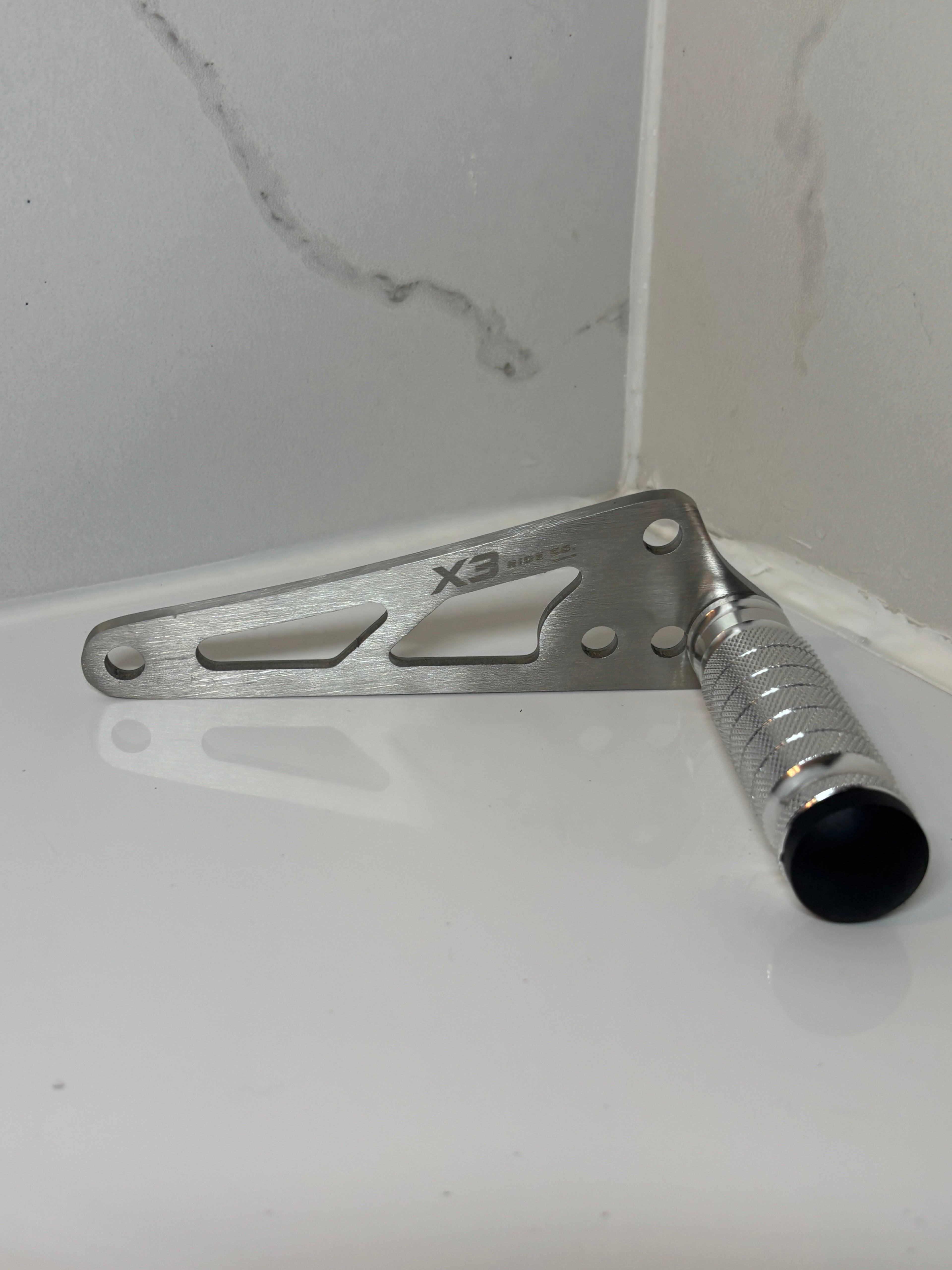 Chrome Talaria XXX Foot Lock Bracket Kit | With Chrome CNC Metal Foot Lock for XXX & XXX Pro