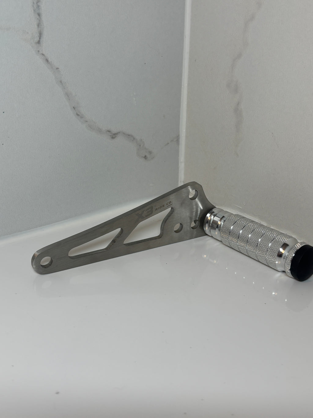 Chrome Talaria XXX Foot Lock Bracket Kit | With Chrome CNC Metal Foot Lock for XXX & XXX Pro