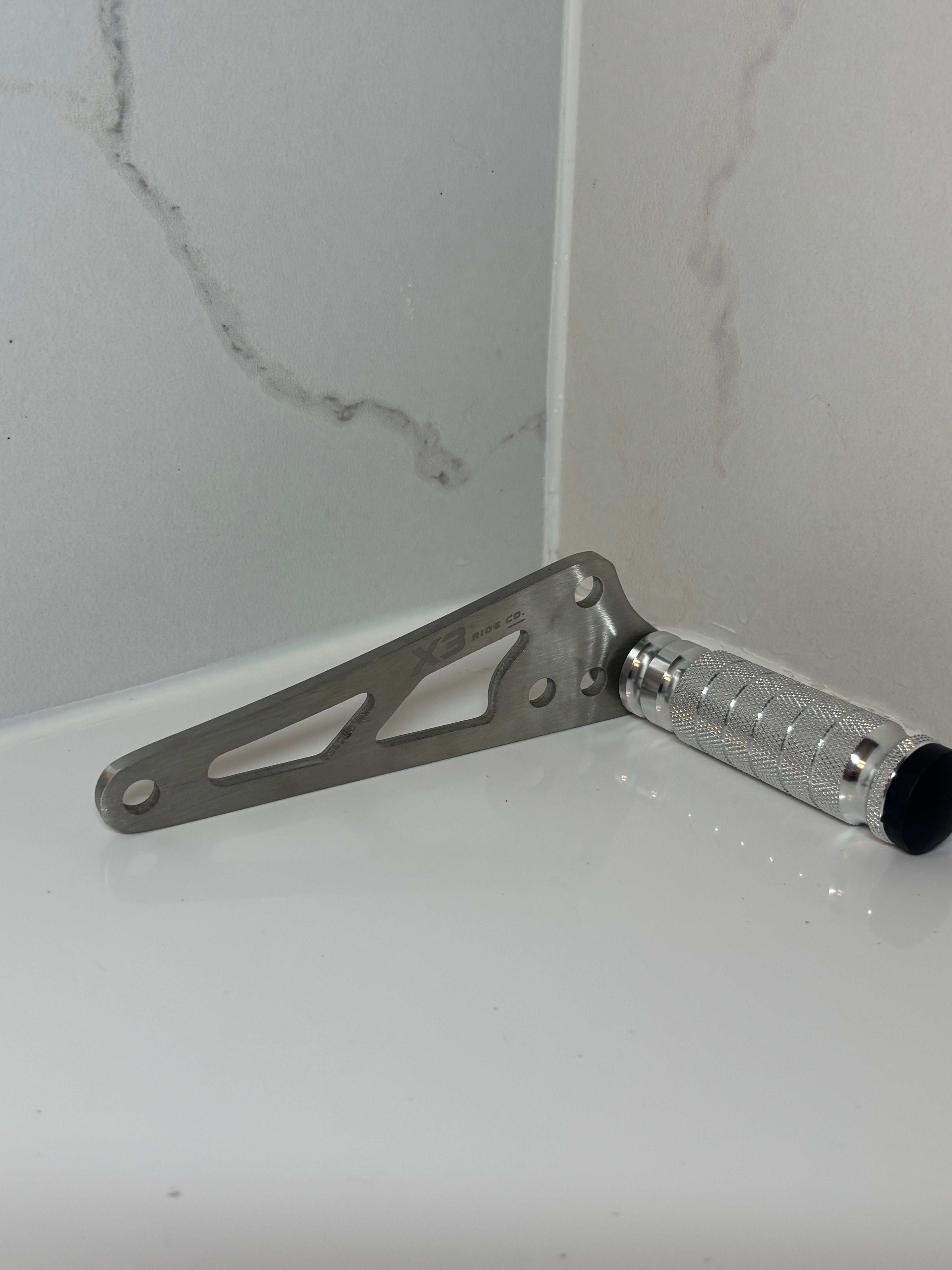 Chrome Talaria XXX Foot Lock Bracket Kit | With Chrome CNC Metal Foot Lock for XXX & XXX Pro