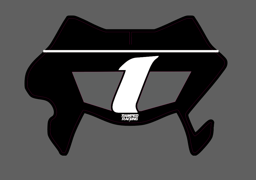 (Vented Cut) Ultra Bee Front Plate Decal