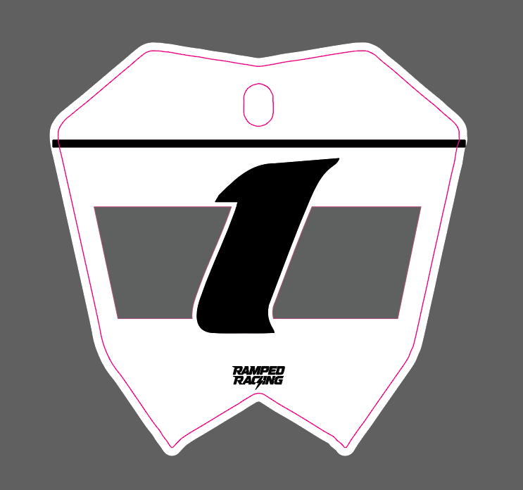 (Vented Cut) Rtr Front Plate Decal